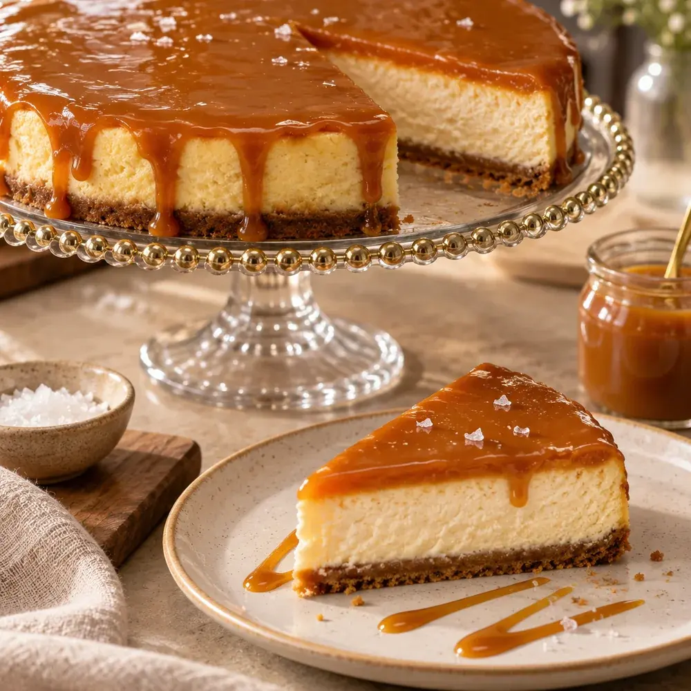 Cheesecake de Caramelo Salgado da Victoria Régia