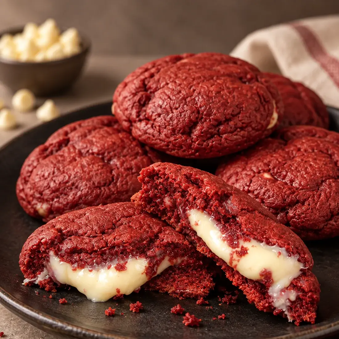 Cookie de Red Velvet da Victoria Régia